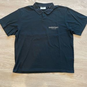 FEAR OF GOD ESSENTIALS // GOLF SHIRT // SHORT SLEEVE // MENS MEDIUM
